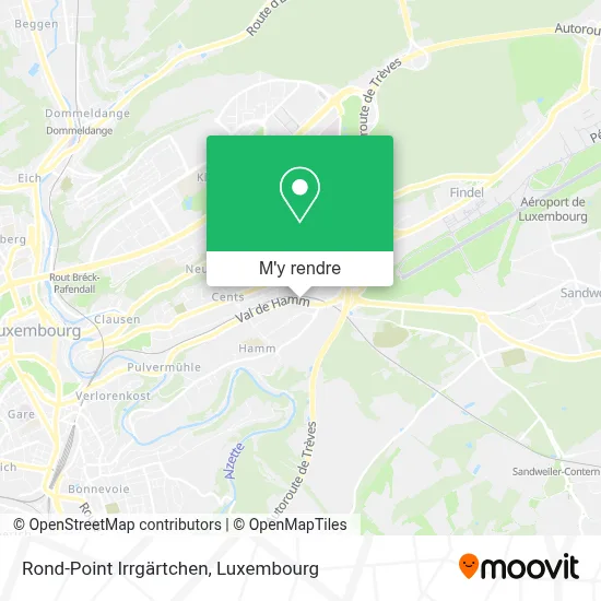 Rond-Point Irrgärtchen plan