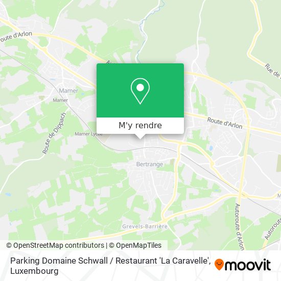 Parking Domaine Schwall / Restaurant 'La Caravelle' plan