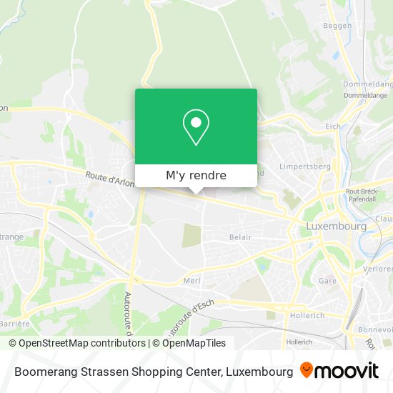 Boomerang Strassen Shopping Center plan