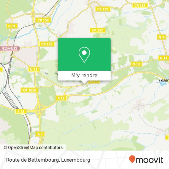Route de Bettembourg plan
