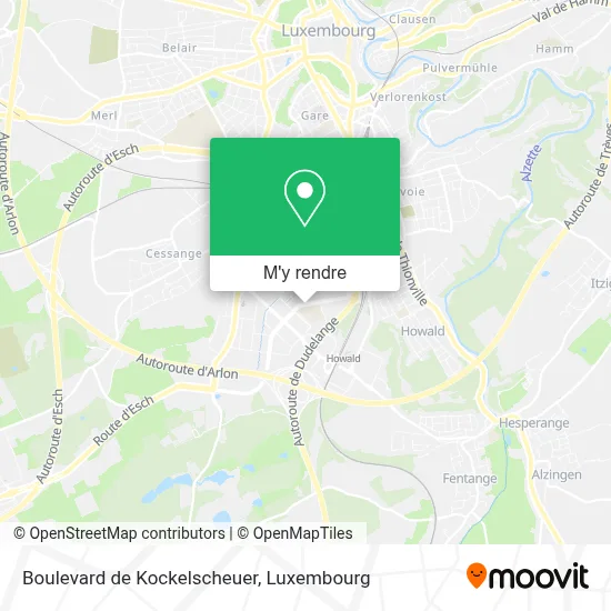 Boulevard de Kockelscheuer plan