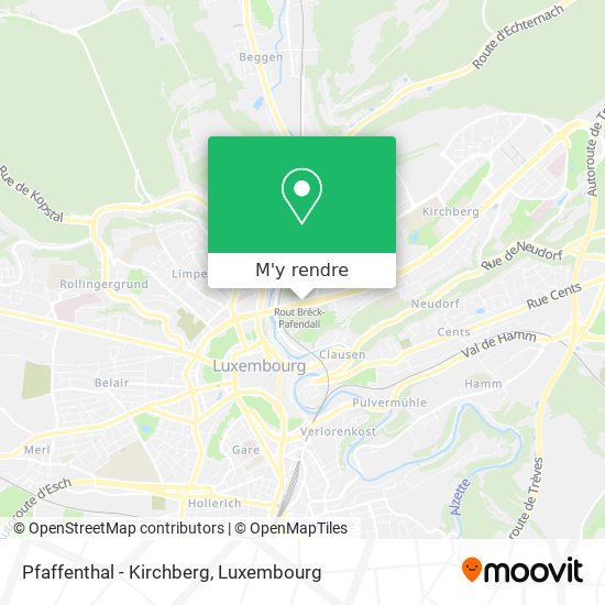 Pfaffenthal - Kirchberg plan