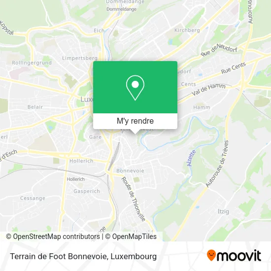 Terrain de Foot Bonnevoie plan