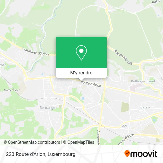 223 Route d'Arlon plan