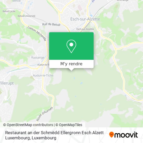 Restaurant an der Schmëdd Ellergronn Esch Alzett Luxembourg plan