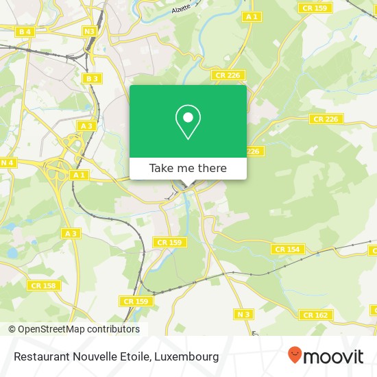 Restaurant Nouvelle Etoile, 381, Route de Thionville 5887 Hesperange plan