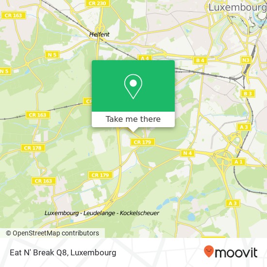 Eat N' Break Q8, A6 1313 Luxembourg plan