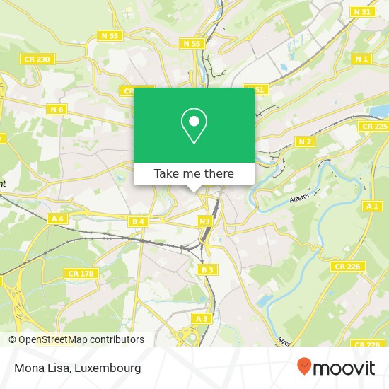 Mona Lisa, 6, Rue d'Anvers 1130 Luxembourg plan