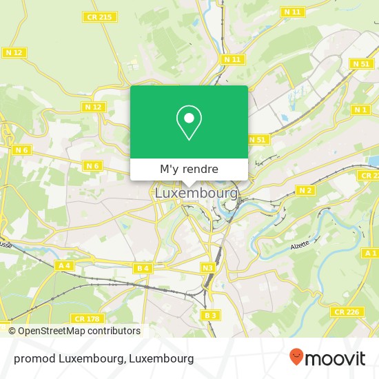 promod Luxembourg, 5, Rue Philippe II 2340 Luxembourg plan