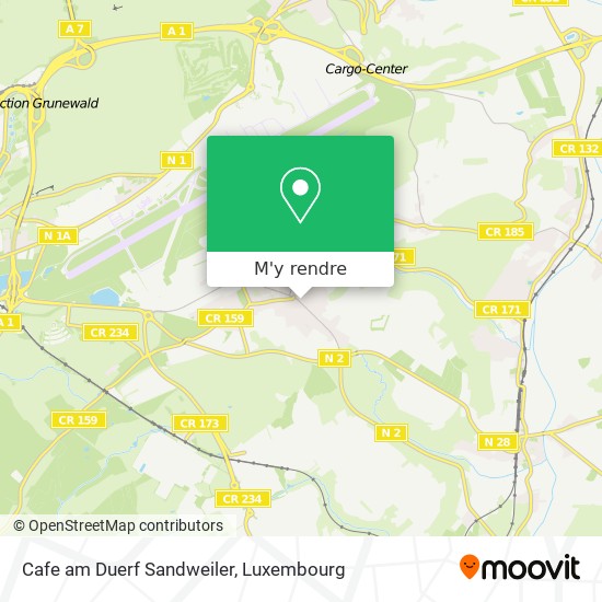 Cafe am Duerf Sandweiler plan