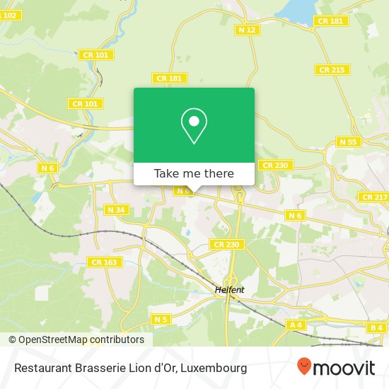 Restaurant Brasserie Lion d'Or, 201, Route d'Arlon 8011 Strassen plan