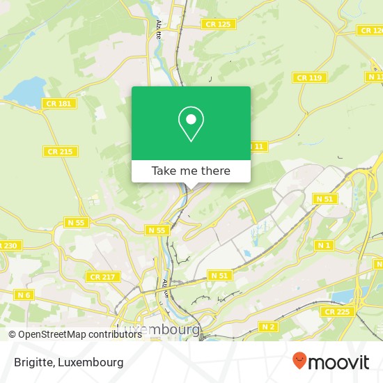 Brigitte, 10, Route d'Echternach 1453 Luxembourg plan