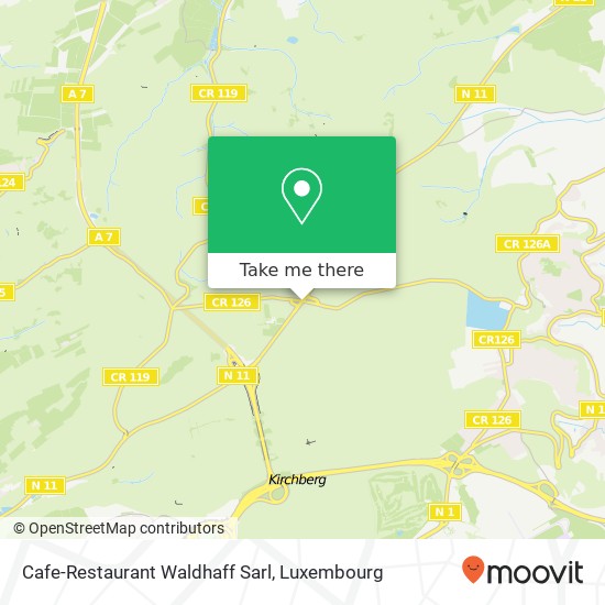 Cafe-Restaurant Waldhaff Sarl, N11 6940 Niederanven plan