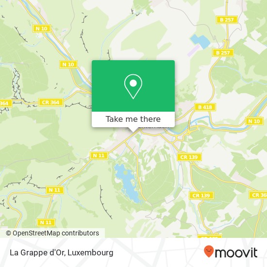 La Grappe d'Or, Route de Luxembourg 6450 Echternach plan