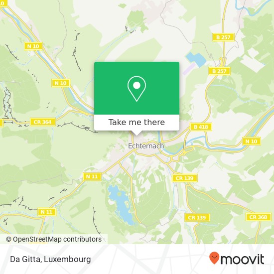 Da Gitta, 30, Rue de la Gare 6440 Echternach plan