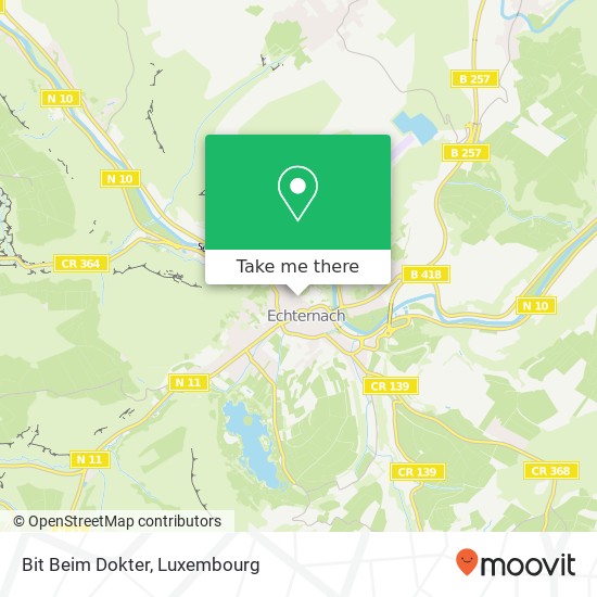 Bit Beim Dokter, 25, Rue des Merciers 6464 Echternach plan