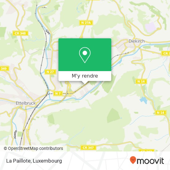 La Paillote, 28, Route d'Ettelbruck 9160 Erpeldange plan