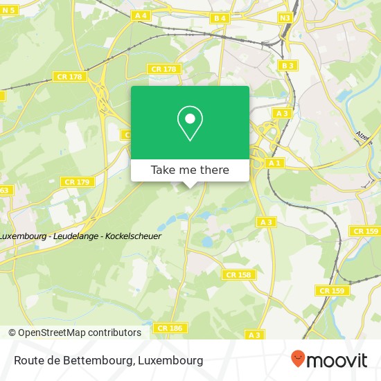 Route de Bettembourg plan