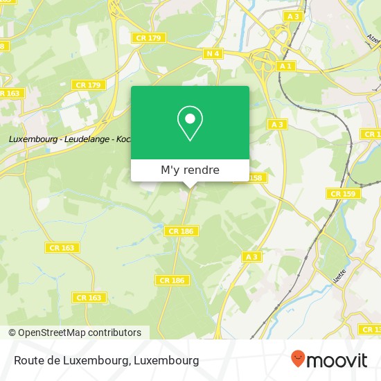 Route de Luxembourg plan