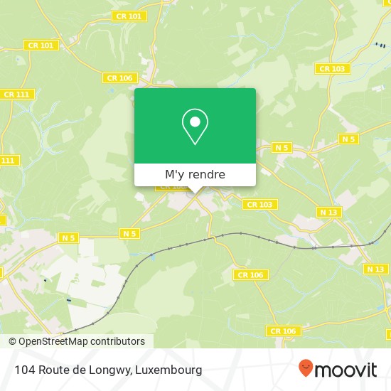 104 Route de Longwy plan