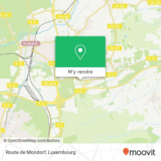 Route de Mondorf plan