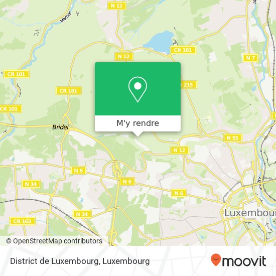 District de Luxembourg plan
