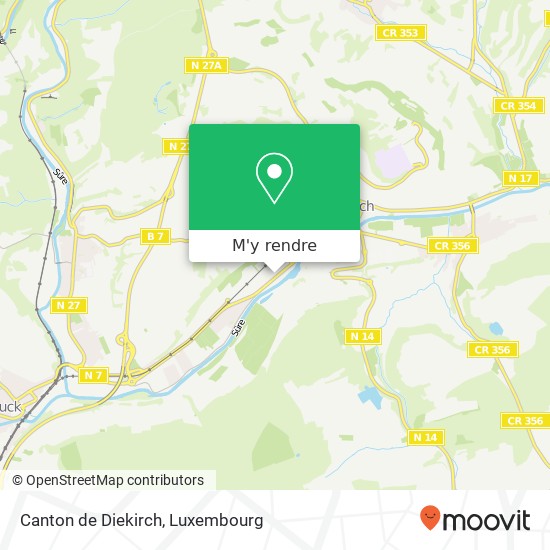 Canton de Diekirch plan