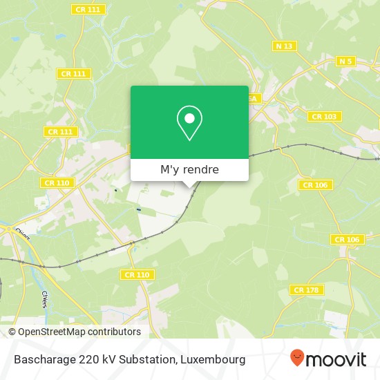 Bascharage 220 kV Substation plan