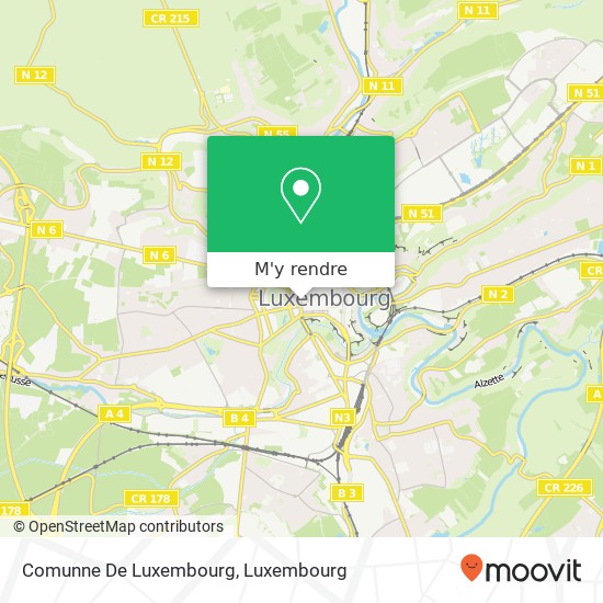 Comunne De Luxembourg plan