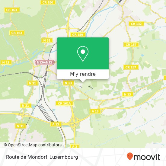 Route de Mondorf plan