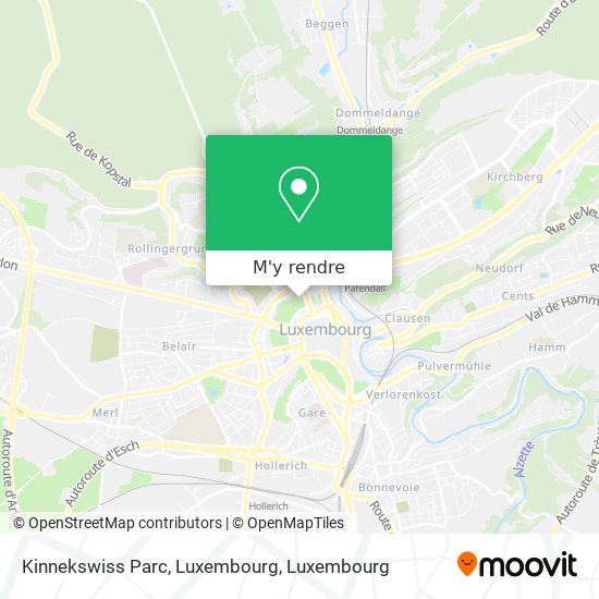 Kinnekswiss Parc, Luxembourg plan