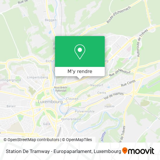 Station De Tramway - Europaparlament plan