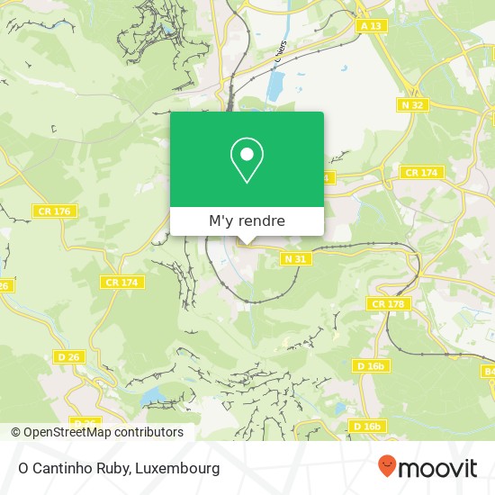 O Cantinho Ruby, 28, Route de Belvaux 4510 Differdange plan