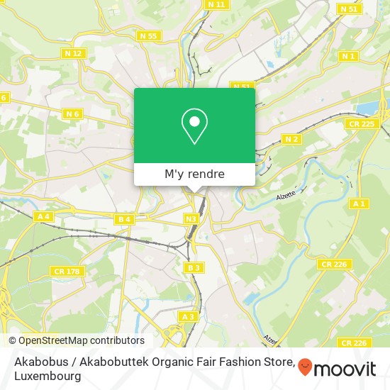 Akabobus / Akabobuttek Organic Fair Fashion Store, 8, Rue de Bonnevoie 1260 Luxembourg plan