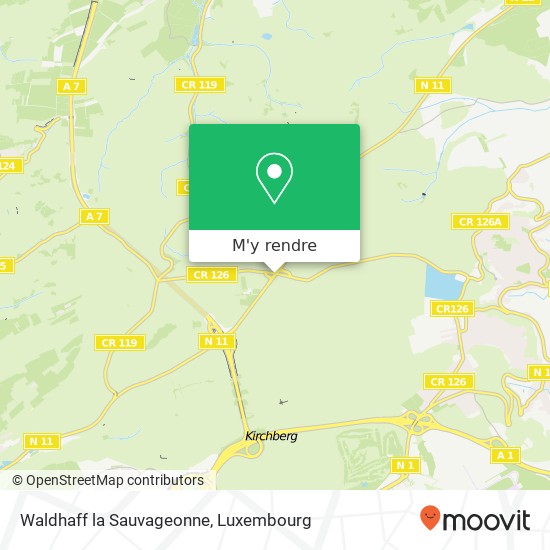 Waldhaff la Sauvageonne, N11 6940 Niederanven plan