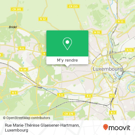 Rue Marie-Thérèse Glaesener-Hartmann plan