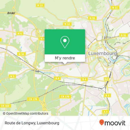 Route de Longwy plan