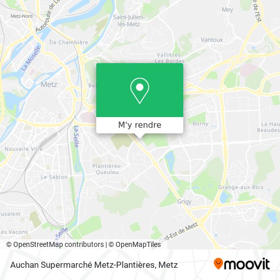 Auchan Supermarché Metz-Plantières plan