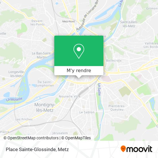 Place Sainte-Glossinde plan