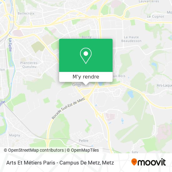 Arts Et Métiers Paris - Campus De Metz plan