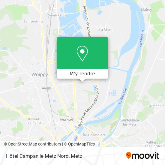 Hôtel Campanile Metz Nord plan