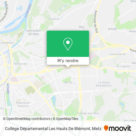 Collège Départemental Les Hauts De Blémont plan