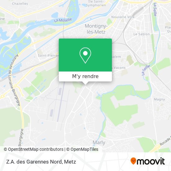 Z.A. des Garennes Nord plan