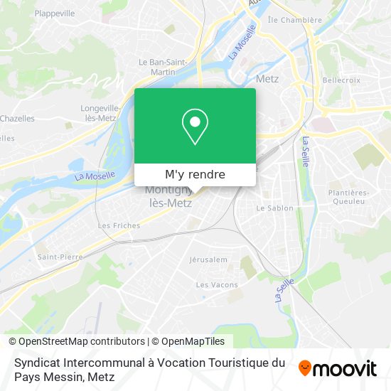 Syndicat Intercommunal à Vocation Touristique du Pays Messin plan