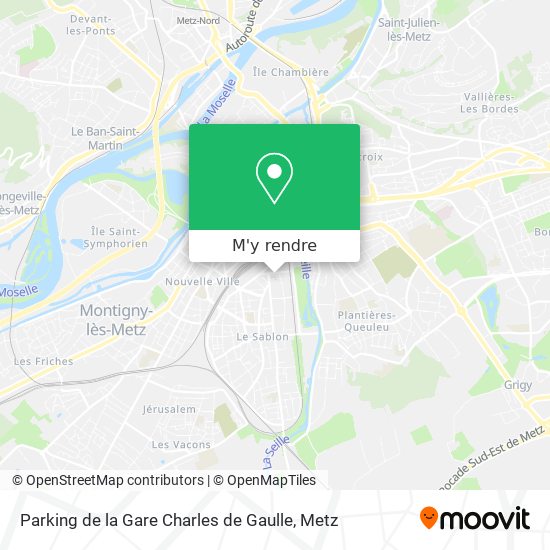Parking de la Gare Charles de Gaulle plan