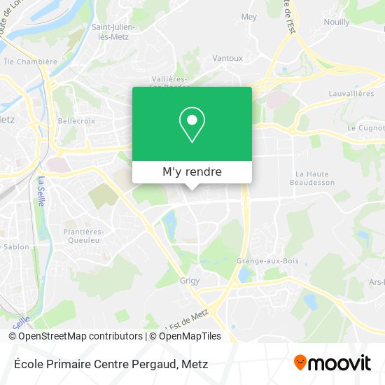 École Primaire Centre Pergaud plan