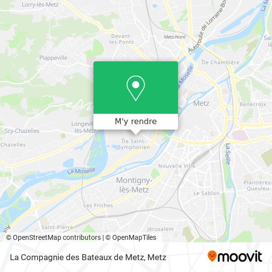 La Compagnie des Bateaux de Metz plan