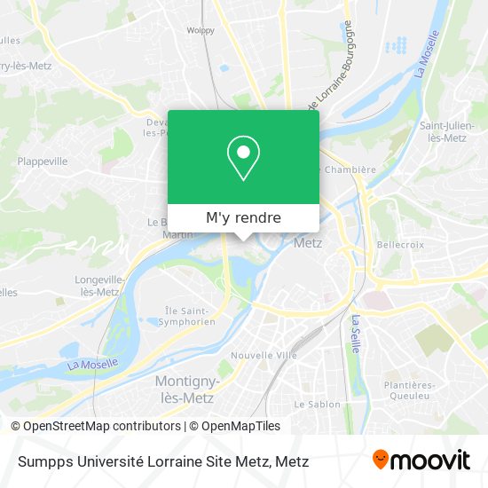 Sumpps Université Lorraine Site Metz plan