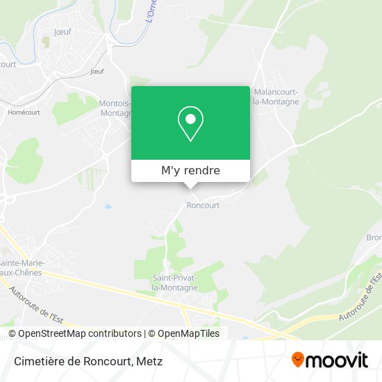 Cimetière de Roncourt plan