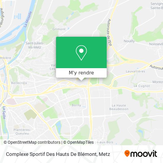 Complexe Sportif Des Hauts De Blémont plan